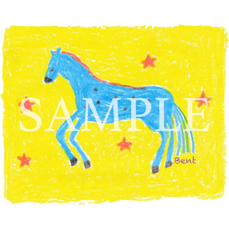Bent horse tee