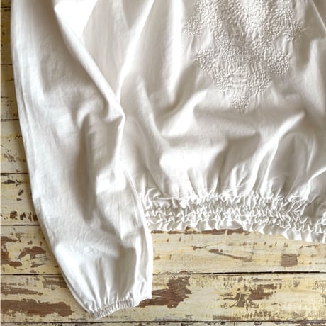 waist gather blouse