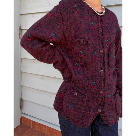 design knit cardigan