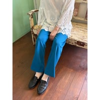 made in USA turquoise blue Jersey pants