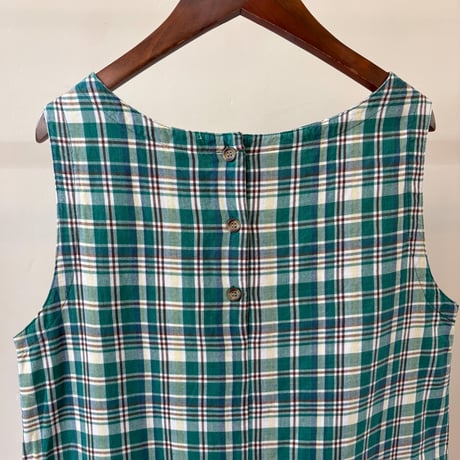 check pattern midi dress