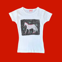 Bent horse tee