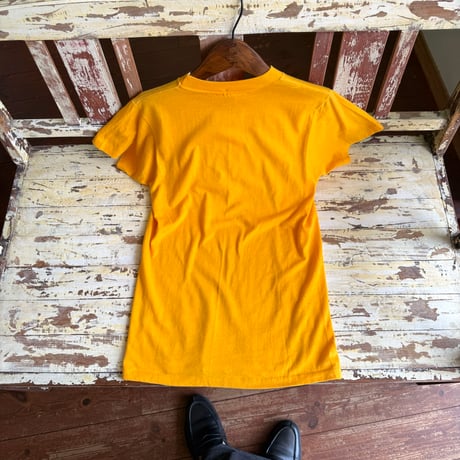 made in USA yellow logo tee