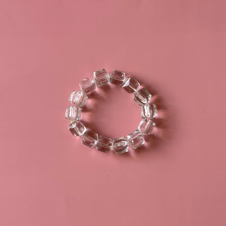 clear beads stretch bracelet