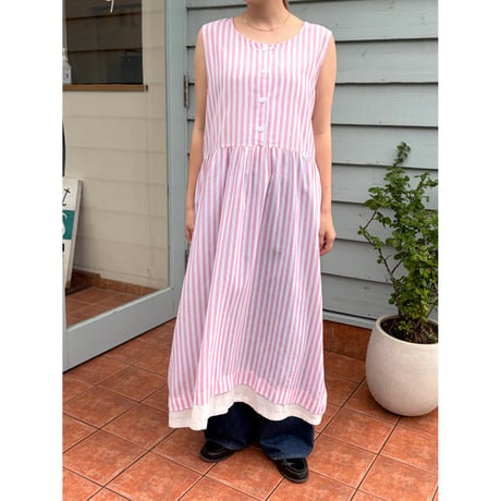 stripe long dress