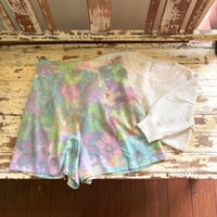 flower mini shorts