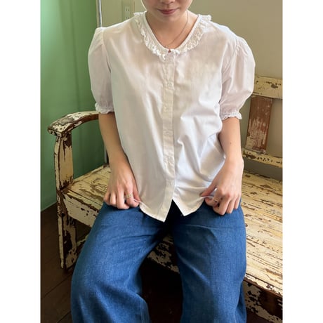 design collar s/s blouse