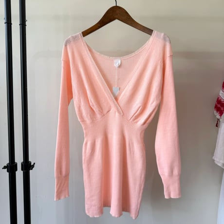 pink knit tops