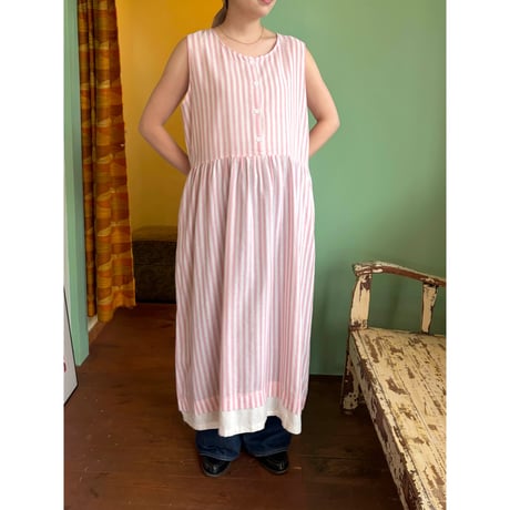 stripe long dress