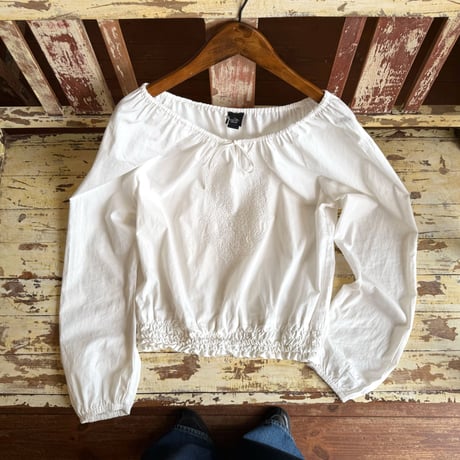 waist gather blouse