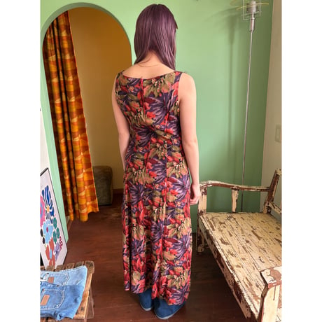 floral sleeve less dress