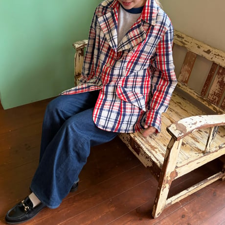check pattern jacket