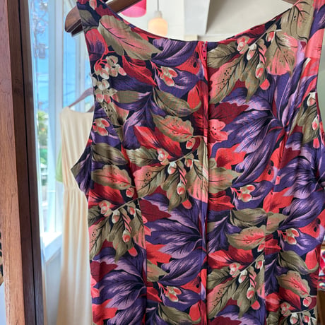 floral sleeve less dress