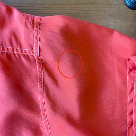 orange silk shirt