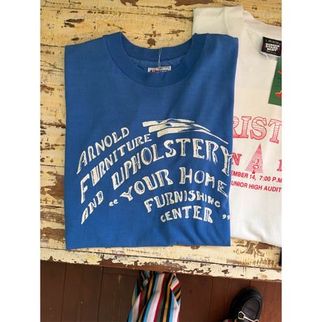 made in USA blue print tee