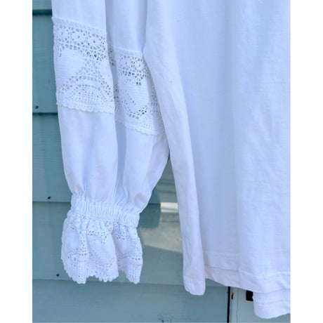 crochet design frill blouse