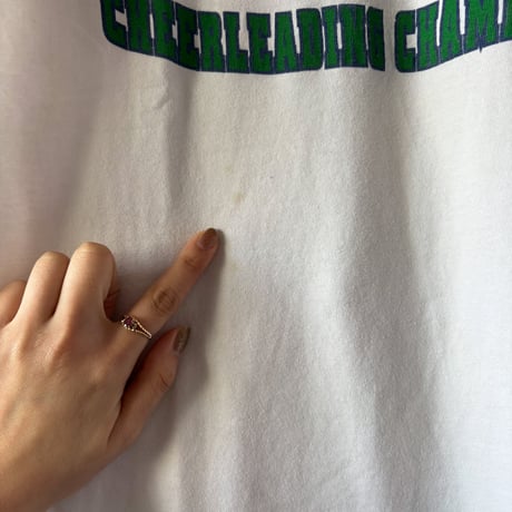 90s Made in USA college logo print tee
