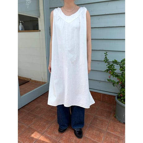 cotton sleeveless long dress
