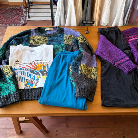 block pattern sweater