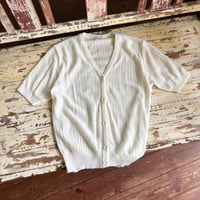 Acryl knit cardigan