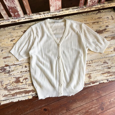 Acryl knit cardigan