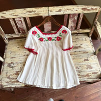 pleats embroidery tunic