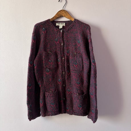 design knit cardigan