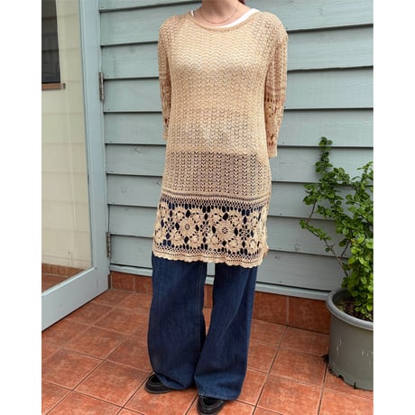 crochet midi dress