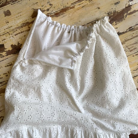 cutwork lace skirt
