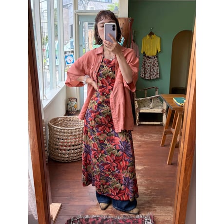 floral sleeve less dress