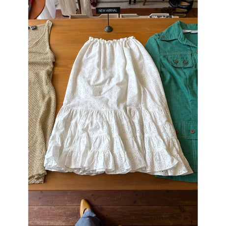 cutwork lace skirt