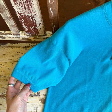 made in U.S.A. blue s/s tops