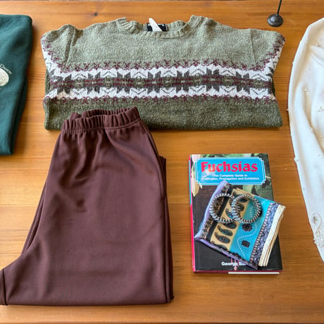brown easy pants