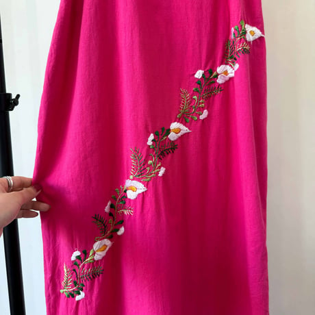 pink Mexican dress