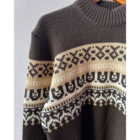 nordic brown sweater