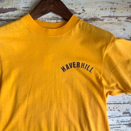 made in USA yellow logo tee