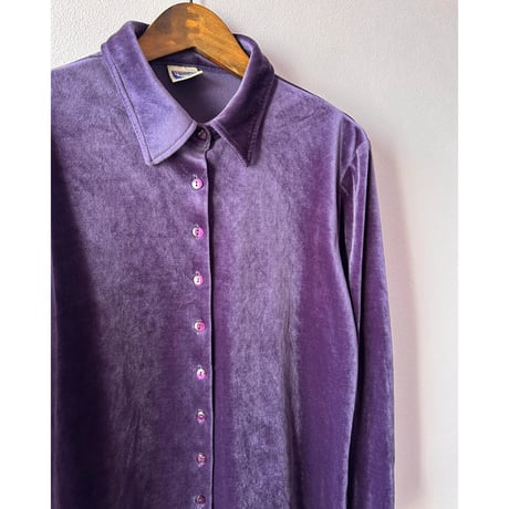 purple velours shirt