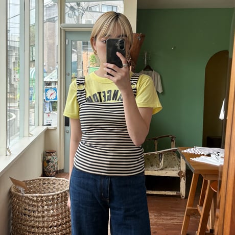 border sleeveless tops