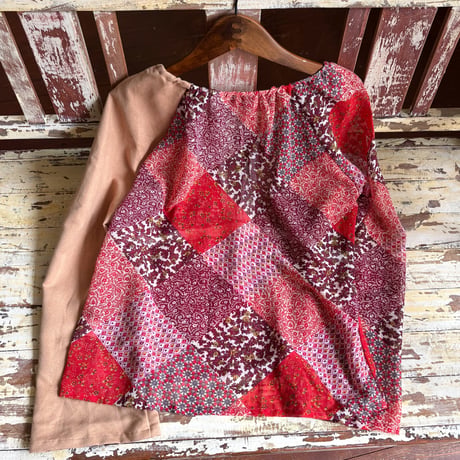 patchwork design tunic ⚪️