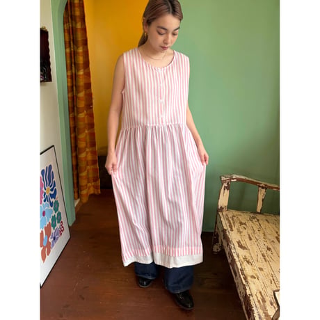 stripe long dress