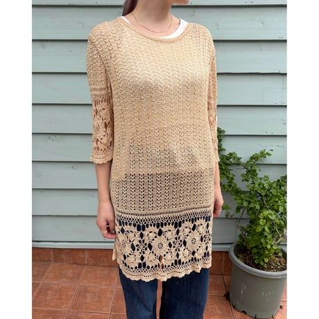 crochet midi dress