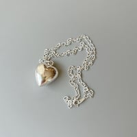 Bent Heart pendant necklace
