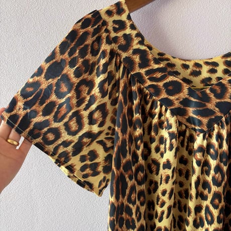 leopard midi  dress