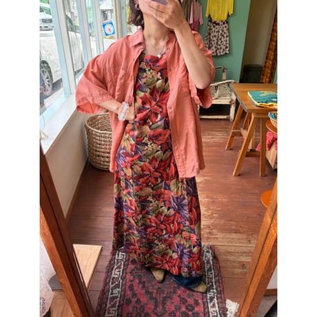 floral sleeve less dress
