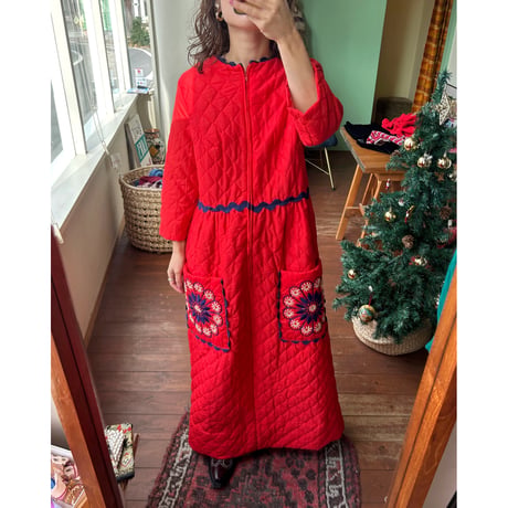70s quilting  dress