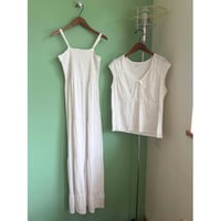 【ご成約済み】gathered bust long cami dress
