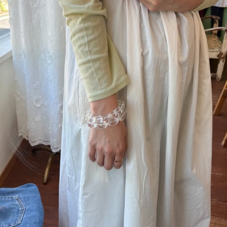 clear beads stretch bracelet