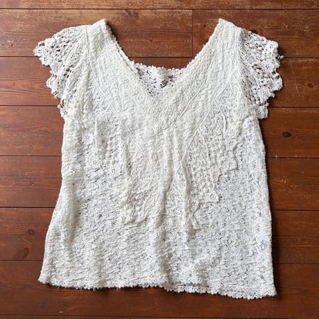 made in Italy all lace vneck  tops