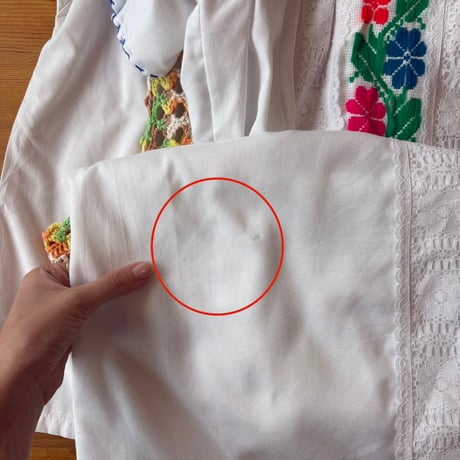 White embroidery Mexican dress