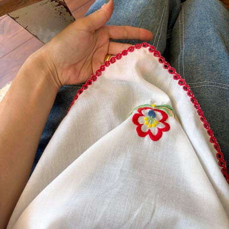 made in Hungary triangle hem embroidery tunic